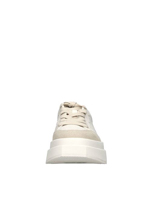 Sneakers in pelle e camoscio ASH | IMPULS CHROME FREE CALF SUEDESHELL-BIANCO-NERO